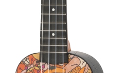 Set ukulele sopran Ortega KEIKI Ukulele Set ''Voodoo Puppet" - incl. Gymbag/H-Tuner/5 Picks/Strap