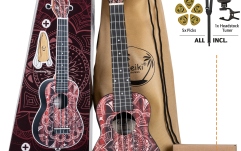 Set ukulele Superscale Ortega KEIKI K2 Series Superscale Ukulele Set 4 String K2SS-RKC