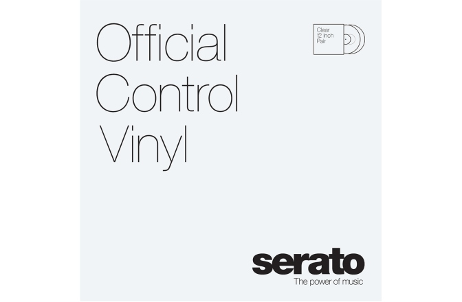 Set viniluri de control Serato Control Vinyl 2x12 - Clear