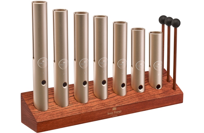 Set Wah-Wah Tube Meinl 7-piece Wah-Wah Tube Chakra Set, 432 Hz, Champagne gold