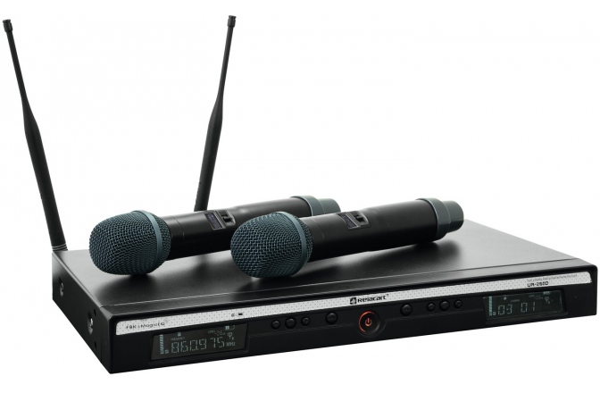 Set wireless cu 2 microfoane de mana, RELACART UR-260D 2-Channel UHF System Relacart UR-260D 2-Channel UHF System