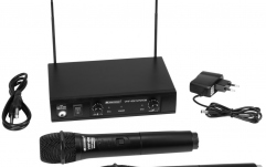 Set wireless cu receiver si 2 microfoane Omnitronic VHF-102 Wireless Mic System 209.80/205.75MHz