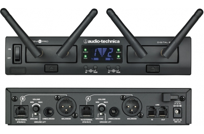 Set wireless dual Audio-Technica ATW-1312 System 10 Pro