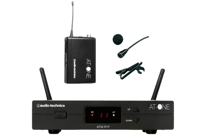Set wireless microfon lavalieră Audio-Technica AT One Presenter System HH2-Band