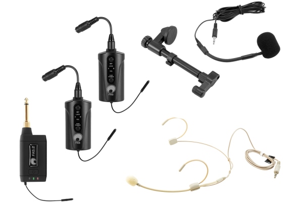 Set FAS TWO + 2x BP + Headset + Acoustic guitar microphone 660-690MHz