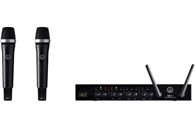 Set wireless vocal dual AKG DMS70 Q Vocal Dual