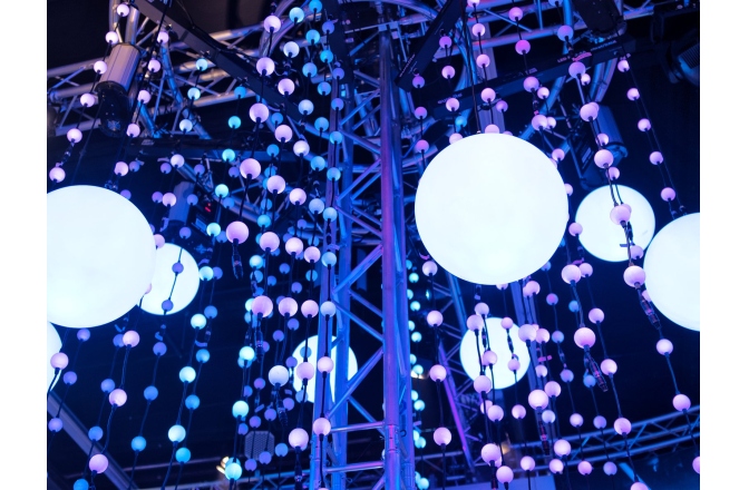 Sferă LED Eurolite LED Space Ball 35 MK3 + HST-500