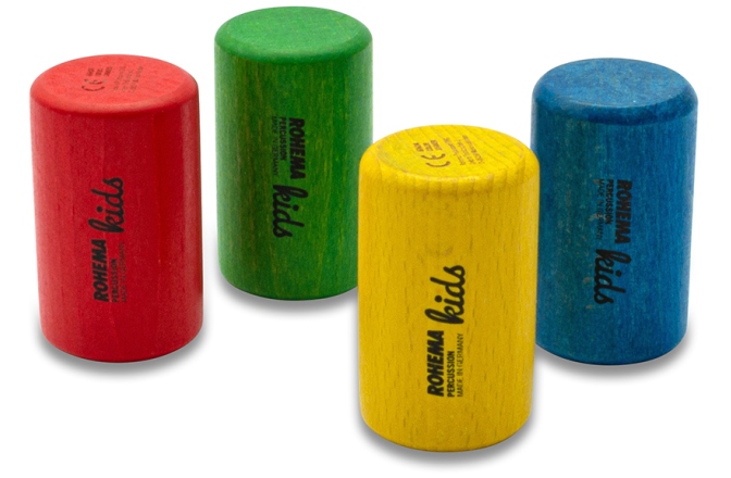 Shakere colorate pentru copii Rohema Color Shaker Set of 4 