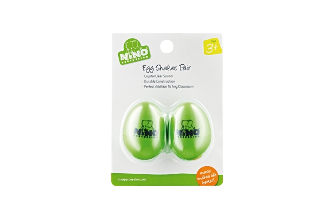 Shakere Nino Percussion Egg Shaker Pair - grass green