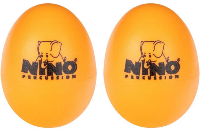 Shakere Nino Percussion Egg Shaker Pair - orange