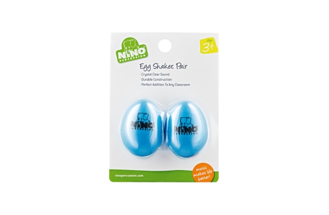 Shakere Nino Percussion Egg Shaker Pair - sky-blue
