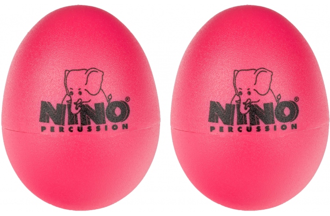 Shakere Nino Percussion Egg Shaker Pair - strawberry pink