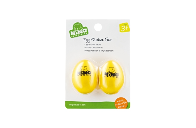 Shakere Nino Percussion Egg Shaker Pair - yellow