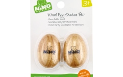 Shakere Nino Percussion Egg Shaker Wood Pair - Small
