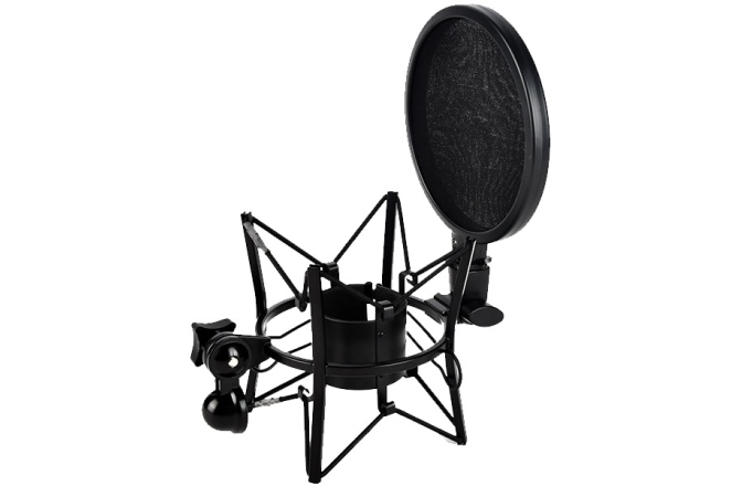 Shock-mount + pop-filtru ROQ Audio SM4 Universal Shock Mount With Pop Filter