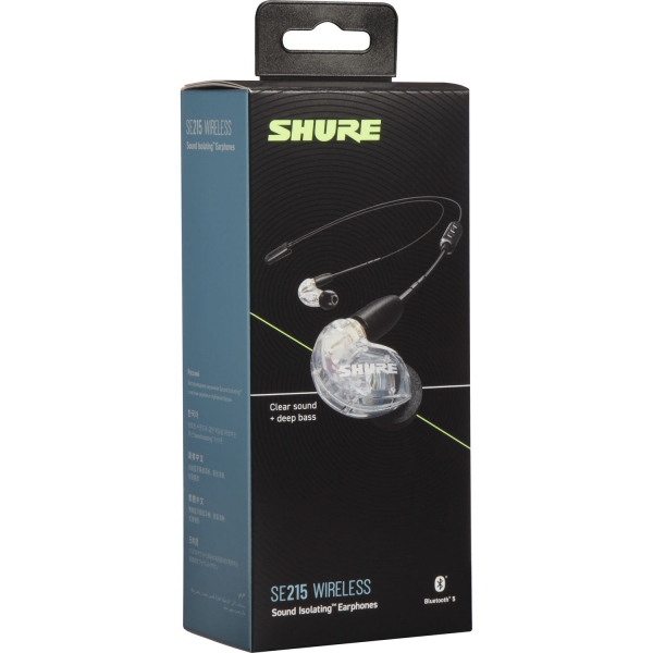 Shure SE215 Clear + BT2 - Casti in-ear wireless Bluetooth - SoundCreation