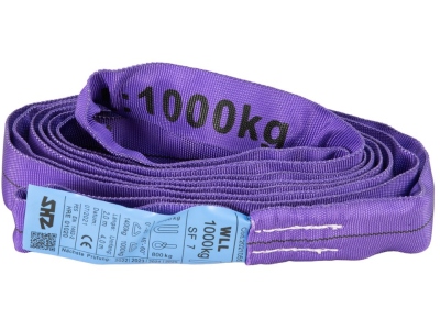 Round Sling 2m, max. Load 1000KG nach EN 1492-2 SF7 violett