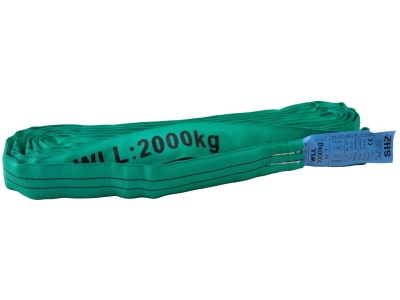 Round Sling 3m, max. Load 2000KG nach EN 1492-2 SF7 green