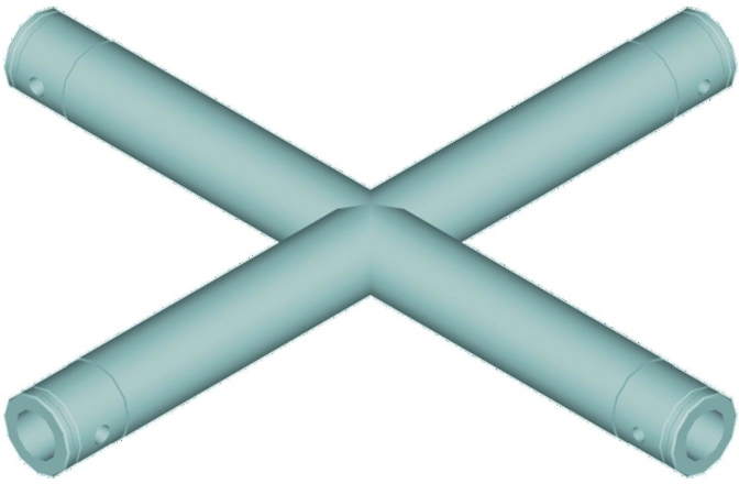 Siguranță Alutruss SINGLELOCK SPAC-41 4-way Crosspiece 90°