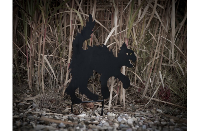Siluetă pisică din metal Europalms Silhouette Metal Cat, 53cm