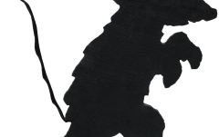 Siluetă șoarece horror Europalms Silhouette Creepy Mouse, 56cm