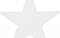 Siluetă stea Europalms Silhouette Star, white, 58cm