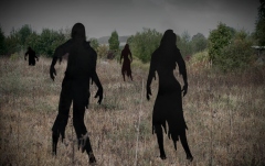 Siluetă zombie, femeie Europalms Silhouette Metal Zombie Woman, 135cm