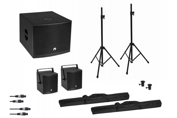 Set MOLLY 2.1 Active System Sub + 2x Top + Accessories, black