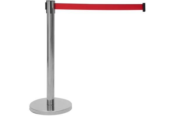 Barrier System with Retractable red Belt