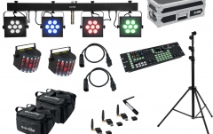 Sistem complet Lumini + Laser Eurolite Set LED KLS-3002 + Laser Derby Mobile Bundle