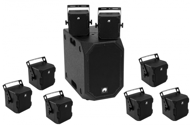 Sistem de Sonorizare Omnitronic Set BOB-10A BK + 8 x BOB-4 BK