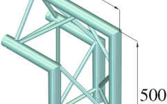 Sistem de truss în 3 puncte Alutruss TRILOCK E-GL33 C-24 2-Way Corner 90° 