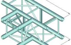Sistem de truss în 4 puncte Alutruss QUADLOCK TQ390-QQT35 3-Way T-Piece