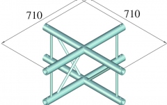 Sistem de truss în două puncte Alutruss BILOCK BQ2-PAC41V 4-way Cross Piece