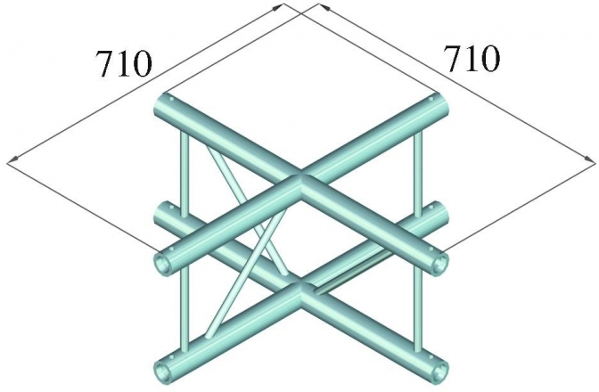 Sistem de truss în două puncte Alutruss BILOCK BQ2-PAC41V 4-way Cross Piece