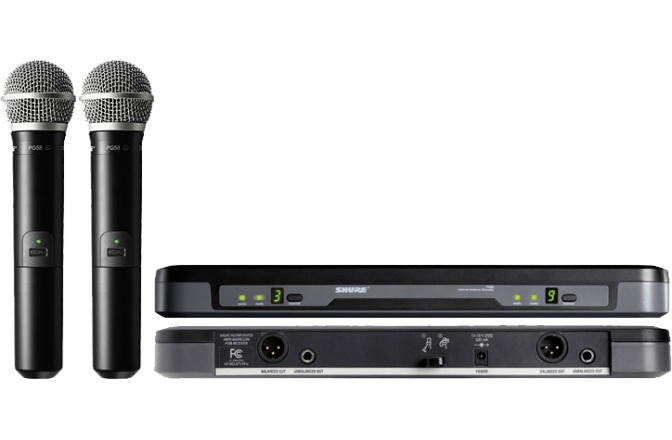 Sistem dual wireless Shure PG288/PG58