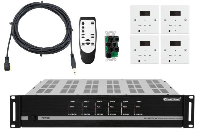 Sistem multiroom Omnitronic Bundle MCS-1250 MK2