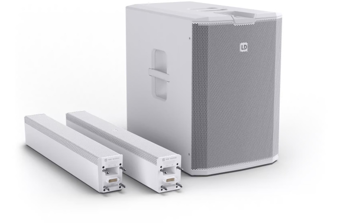 Aktives Säulen-PA-System LD Systems MAUI 44 G3 - 4-Way Cardioid Column PA System White