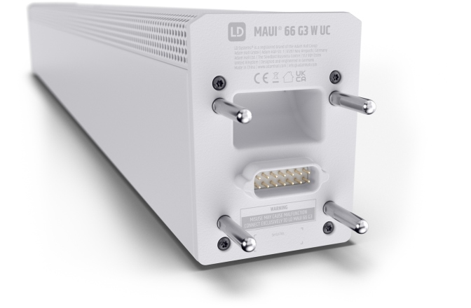 Aktives Säulen-PA-System LD Systems MAUI 66 G3 - 4-Way Cardioid Column PA System White