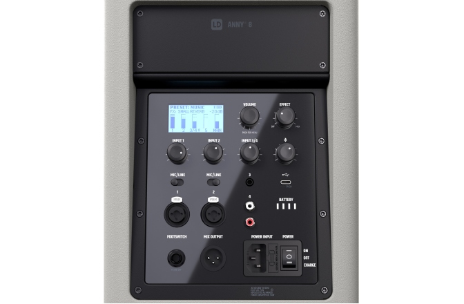 Sistem PA Bluetooth portabil LD Systems ANNY 8 Urban Grey