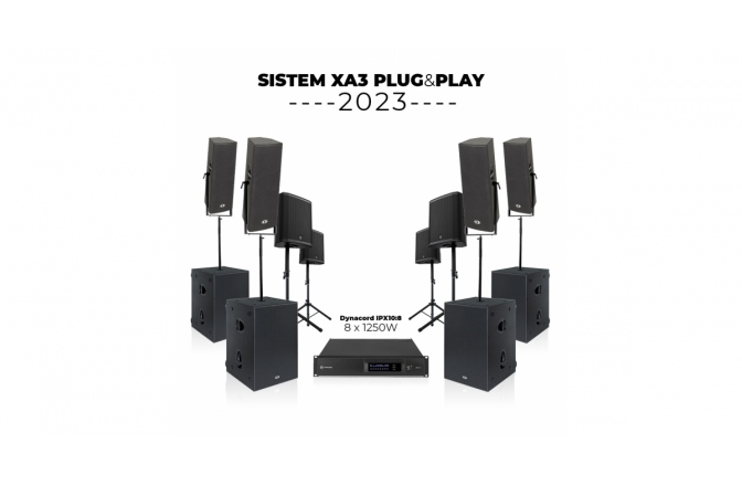Sistem PA Dynacord Xa3 Plug&Play 2023