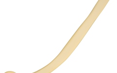 Sistem Vibrato / Termolo Bigsby Handle Only Flat with Stud 9.5" Gold