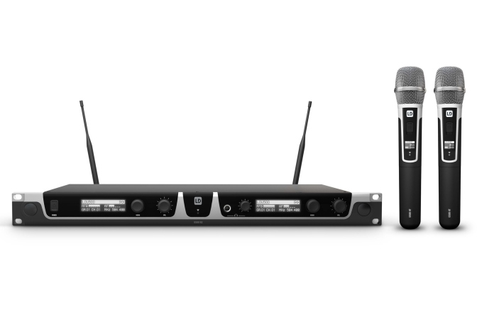 Sistem Wireless cu 2 microfoane LD Systems U518 HHC2
