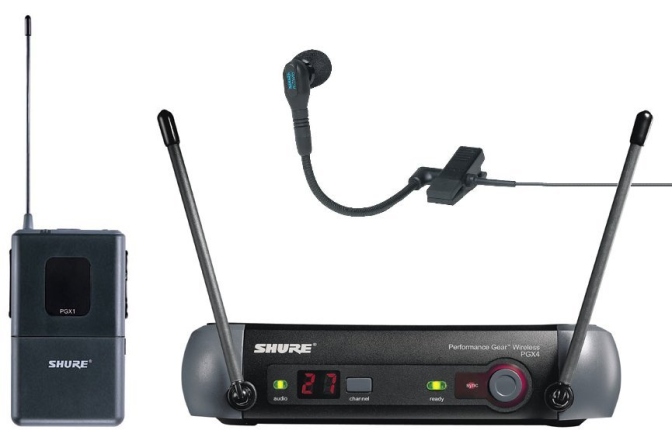 Sistem wireless cu microfon de instrument Shure PGX14/Beta98H