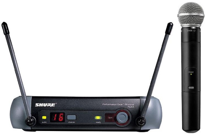 Sistem Wireless cu Microfon Shure PGX24-SM58
