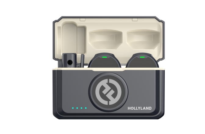 Sistem wireless digital Hollyland Lark M2 Camera Duo Shine Charcoal