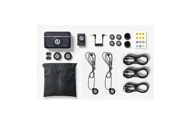 Sistem wireless digital Hollyland Lark M2 Camera Duo Shine Charcoal