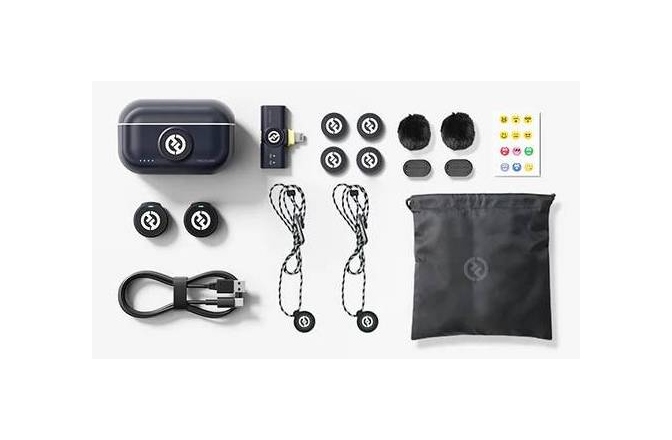 Sistem wireless digital Hollyland Lark M2 Lightning Plug Duo Shine Charcoal