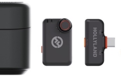 Sistem wireless digital Hollyland LARK M2S Wireless Lavalier Microphone Combo Space Grey