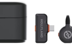Sistem wireless digital Hollyland LARK M2S Wireless Lavalier Microphone Mini Combo (with Camera RX + USB-C RX, Space Gray)